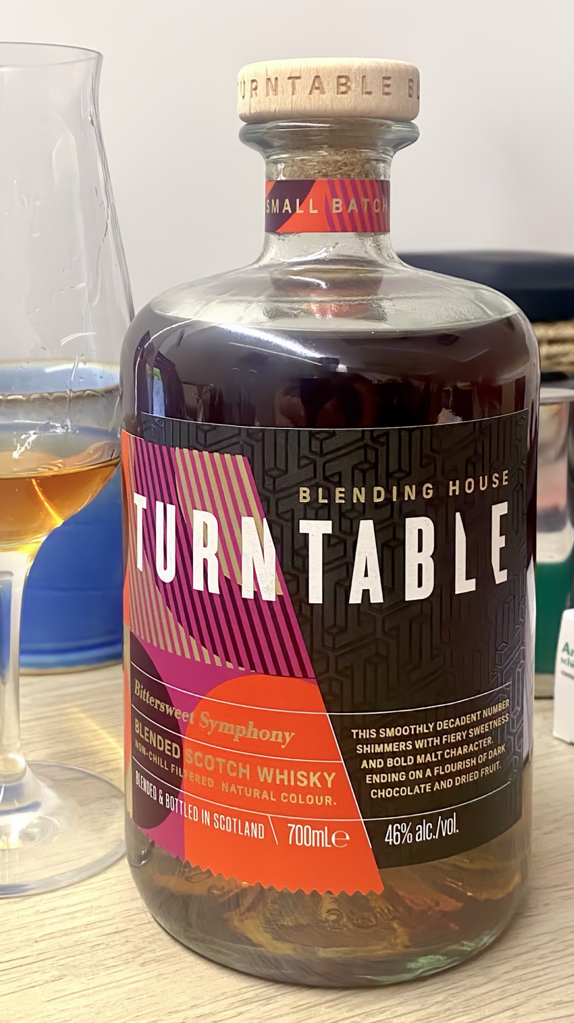Turntable Bittersweet Symphony blended whisk bottle