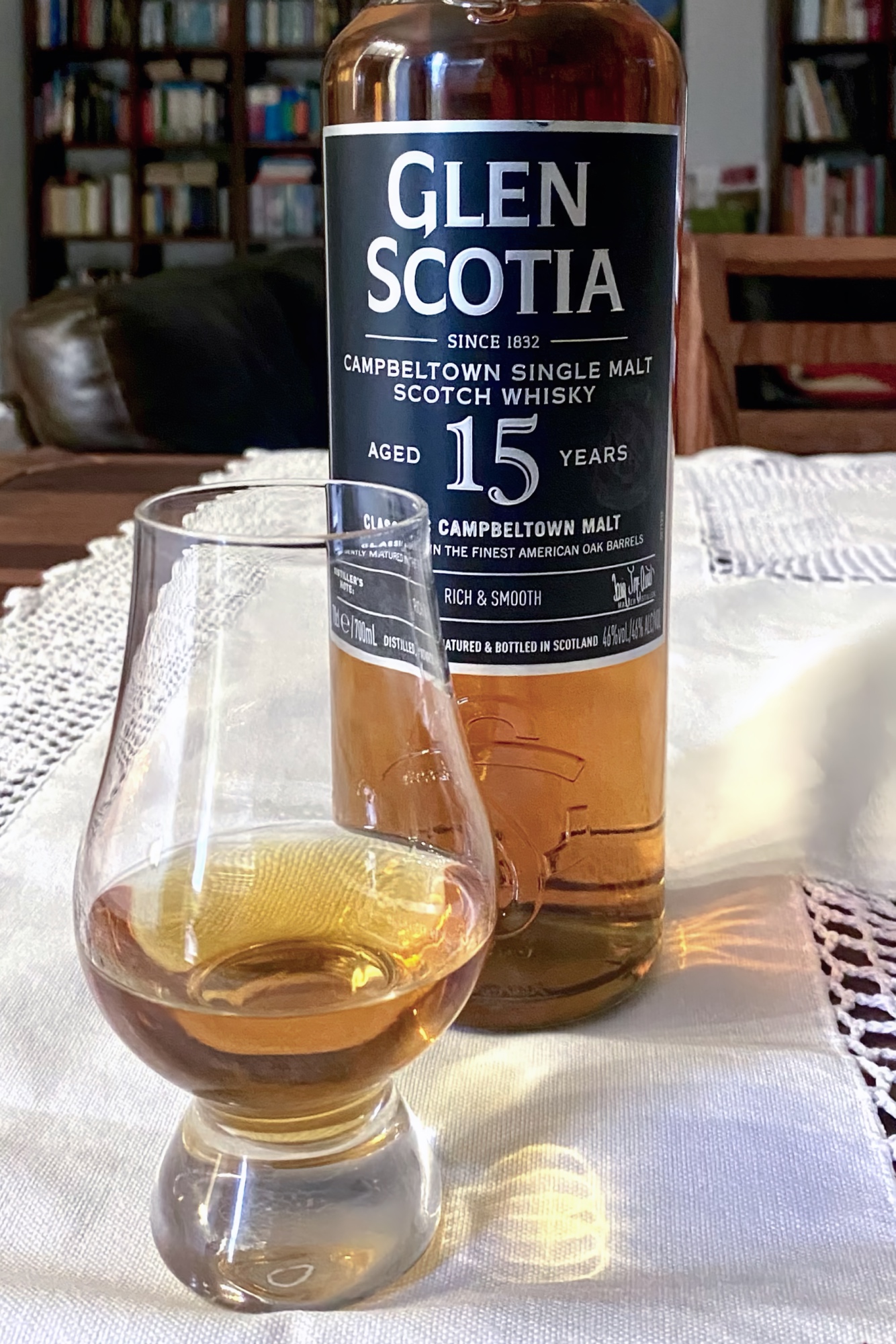 Glen Scotia 15 whisky bottle