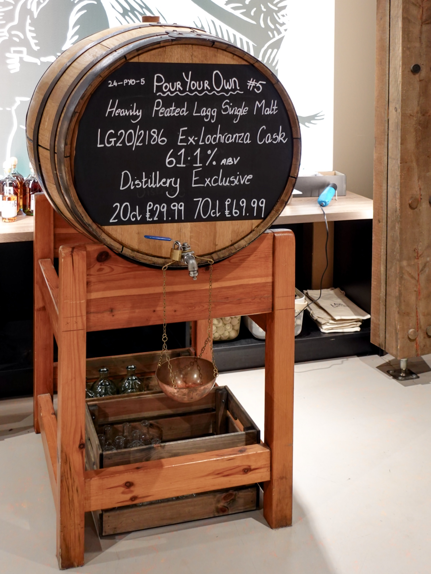 August 2024 Lagg pour your own cask, ex Lochranza 2020 cask