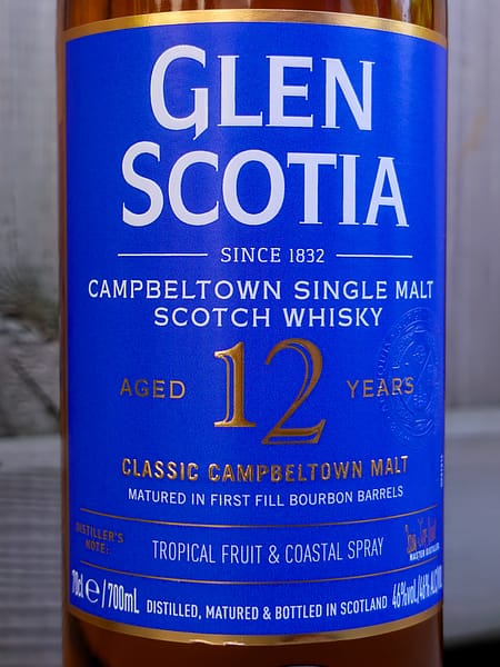 Glen Scotia 12 year old label