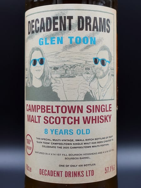 Label of the Thompson Bros 2006 Croftengea single malt, an example of whisky bottled with a fantasy name distillery synonym