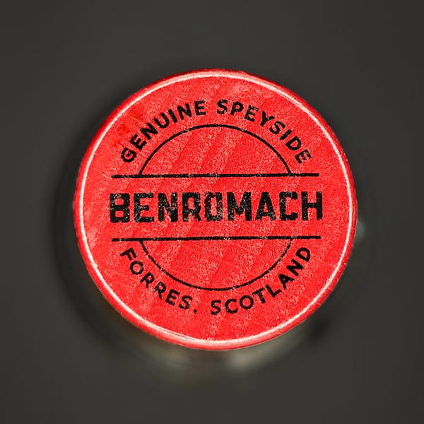 Benromach 10 year cap detail