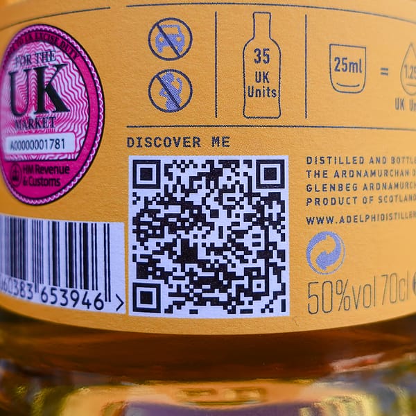 Ardnamurchan Sauternes QR code linking to the full production details for this bottle
