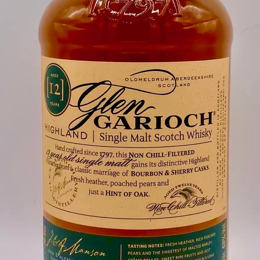 Glen Garioch 12 single malt bottle