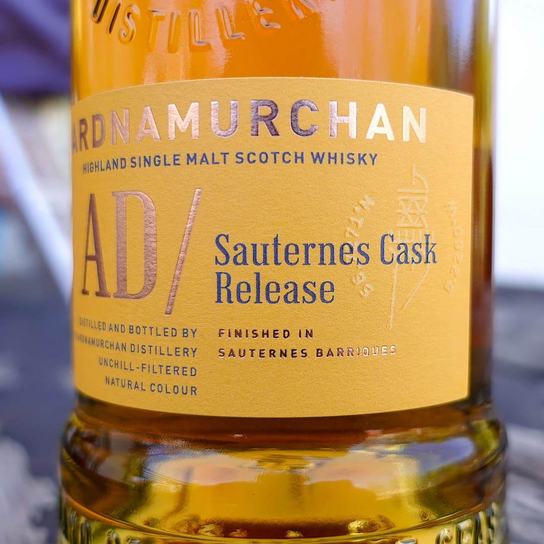 Ardnamurchan AD Sauternes Cask Release Review - The Road to Dram