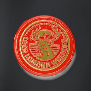 Detail of the cap seal of the Loch Lomond 12 Perfectly Balanced