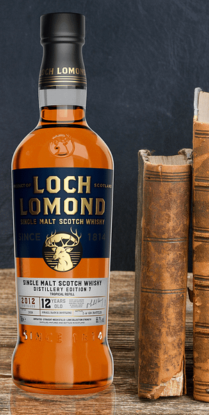 Loch Lomond Distiller Edition 7 bottle on shelf