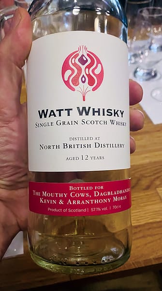 Bottle of Watt Whisky North British SIngle Grain Whisky, aged 12 years