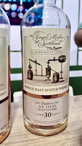 Elixir Distillers Single Malts of Scotland an Islay distillery 30 year old