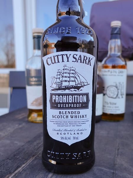 Image of the Cutty Sark Prohibition blended scotch bottle