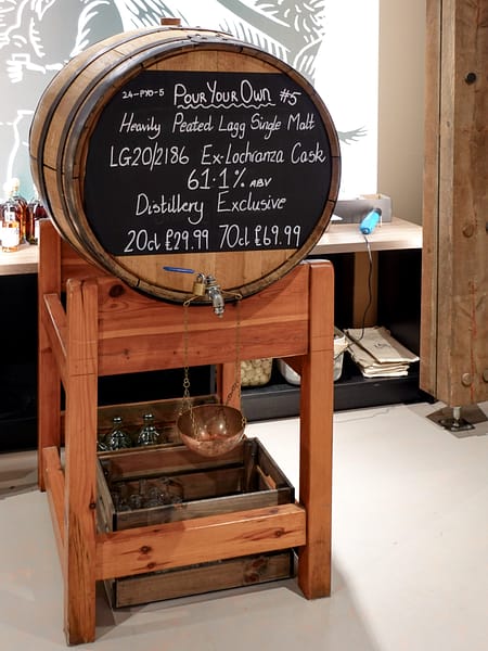 August 2024 Lagg pour your own cask, ex Lochranza 2020 cask