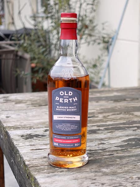 Old Perth Cask Strength whisky bottle