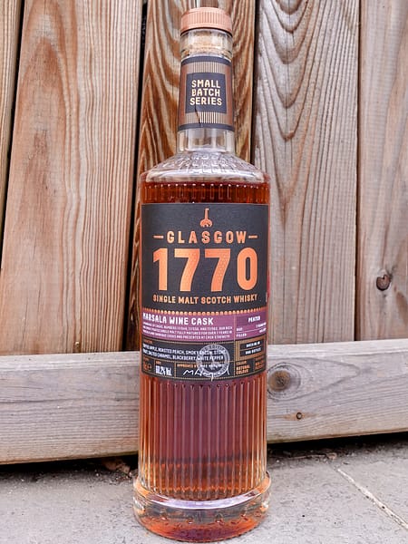 Glasgow 1770 Small Batch Peated Marsala Cask bottle