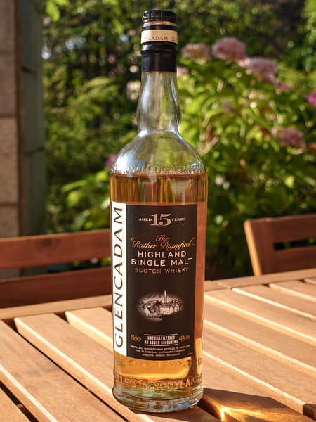 Glencadam 15 year old single malt bottle