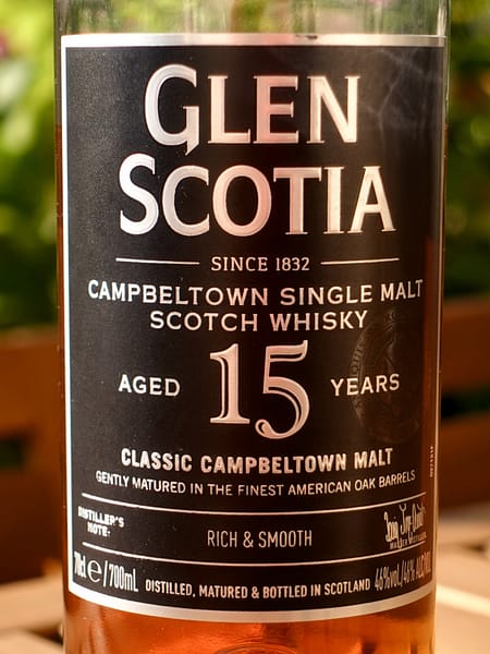 Glen Scotia 15 year old bottle
