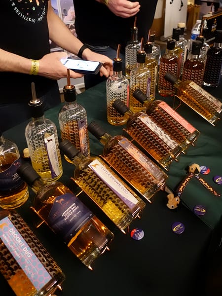 Little Brown Dog's stand at the Independent Spirits Festival