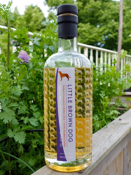 Little Brown Dog Longmorn 2014 11 year old whisky bottle
