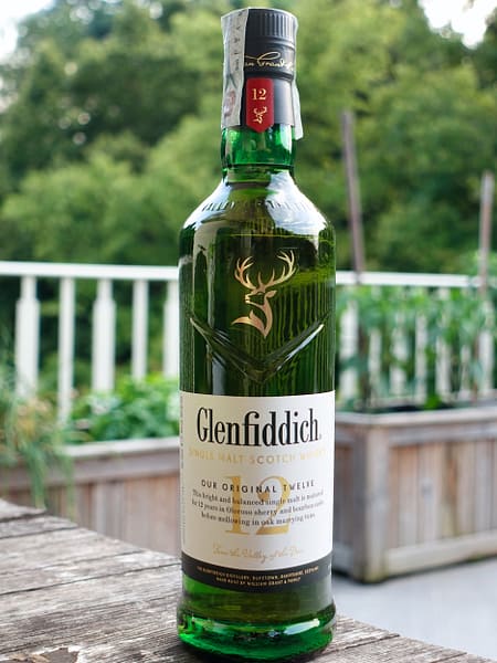 Glenfiddich 12 year old single malt bottle