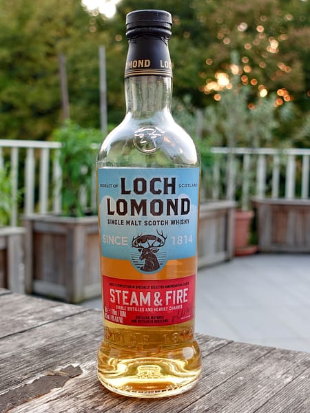 Loch Lomond Steam & Fire single malt whisky bottle