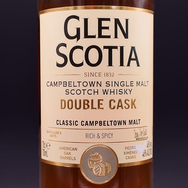Glen Scotia Double Cask Front label detail
