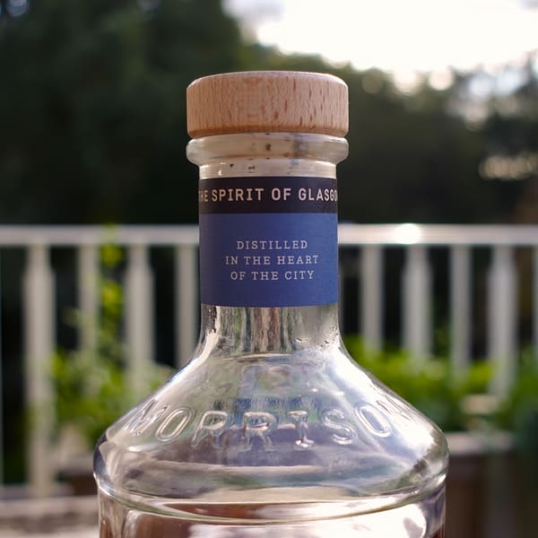 Clydeside Napier whisky bottle neck detail