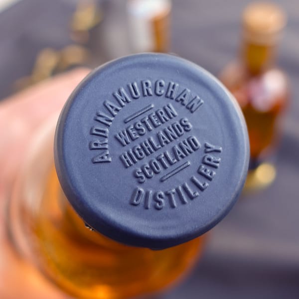 Detail of the cap from an Ardnamurchan whisky bottle