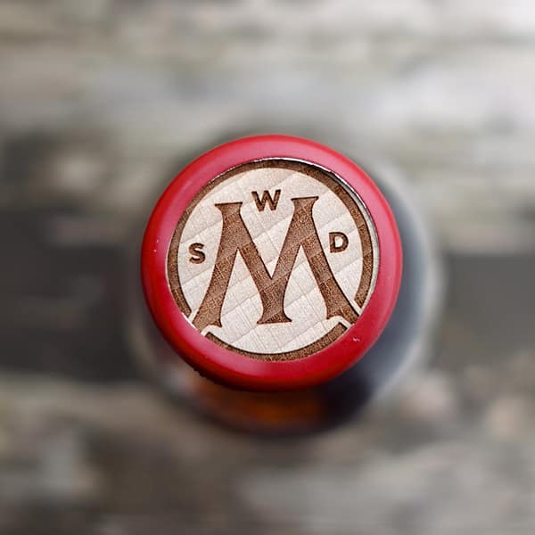 Old Perth Cask Strength whisky cap detail with the MSWD sigil for Morrisons Scotch Whisky Distillers