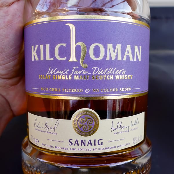 Kilchoman Sanaig label detail
