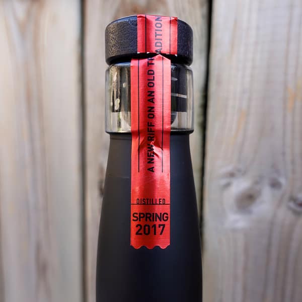 New Riff 100% Malted Rye cap seal showing the distillation date of Spring 2017