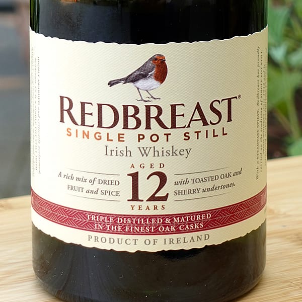 Redbreast 12 year old bottle label