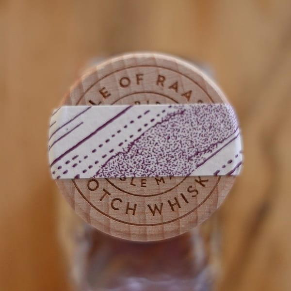 Isle of Raasay R02.1 Cap with paper band showing the soil strata of the island