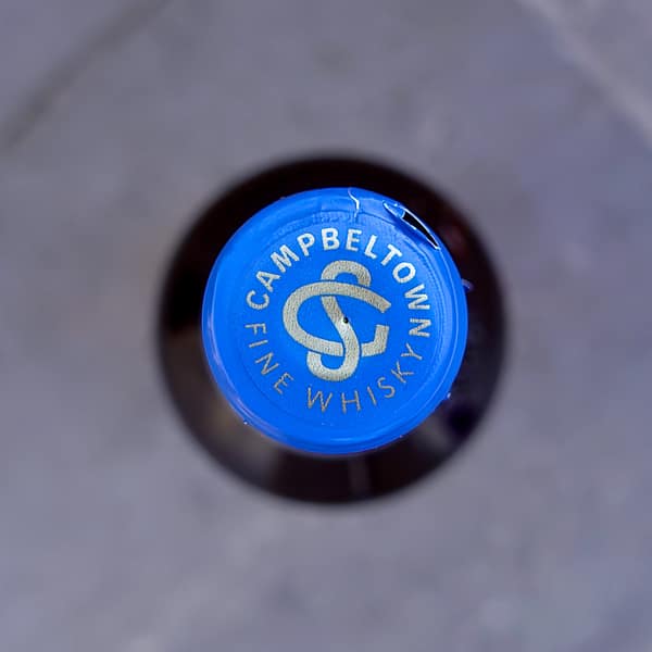 Glen Scotia 12 year old cap seal showing the distillery logo