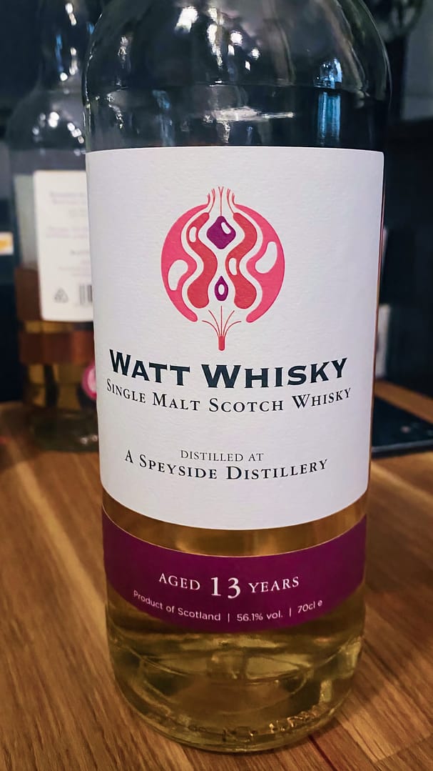 Bottle of Watt Whisky Distilled at A Speyside distillery, Aged 13 Years