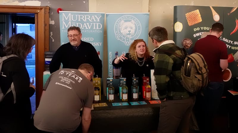 Murray McDavid's stand at the Independent Spirits Festival