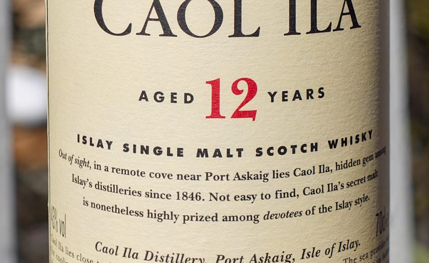 Caol Ila 12 label detail