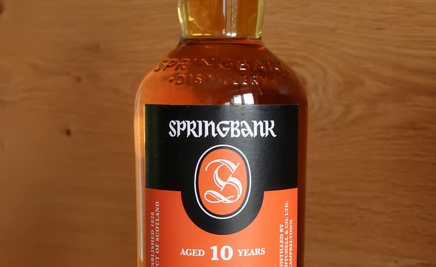 Springbank 10 year old bottle