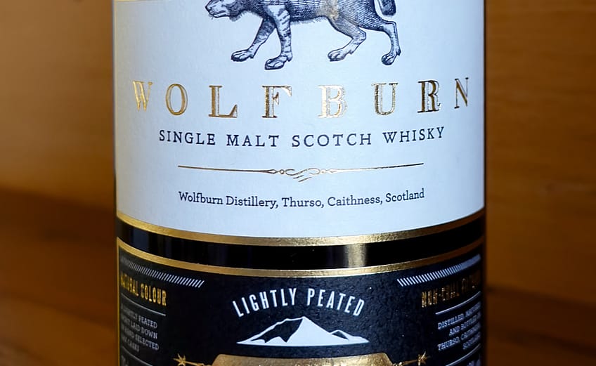 Wolfburn Morven front label