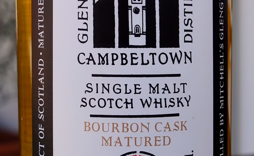 Kilkerran 8-year-old Cask Strength 2022 ex-Bourbon cask label