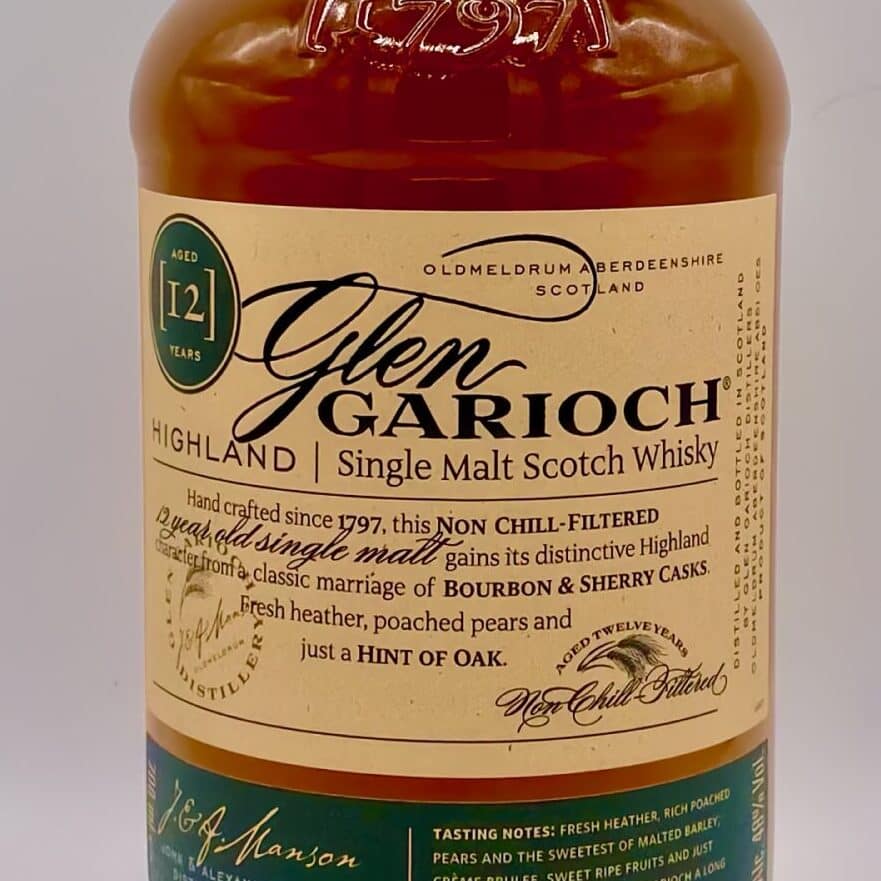 Glen Garioch 12 single malt bottle