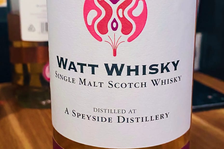 Bottle of Watt Whisky Distilled at A Speyside distillery, Aged 13 Years