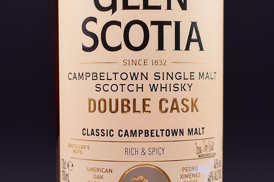Glen Scotia Double Cask Front label detail