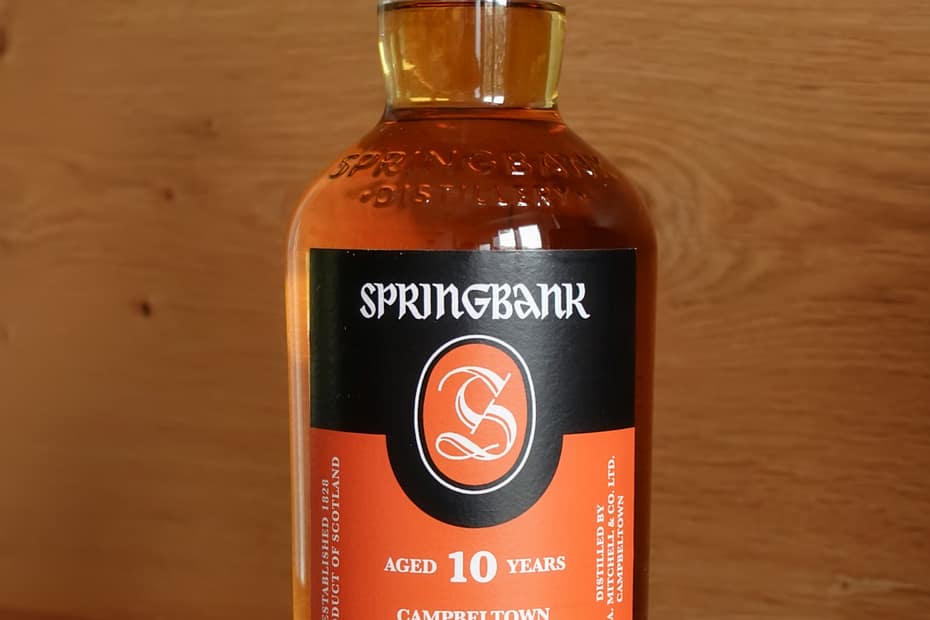 Springbank 10 year old bottle