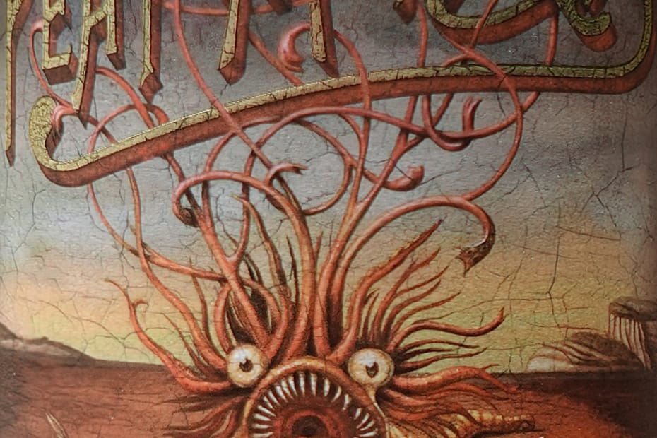 work from the Peat Monster label, showing the eponymous monster of the deeps itsel