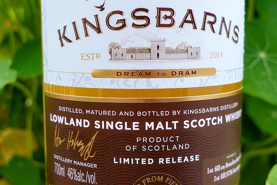 Kingsbarns Dream to Dram label