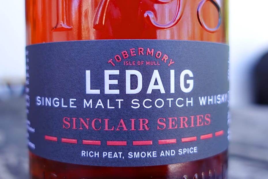 Ledaig Sinclair Series Rioja Cask label