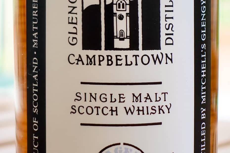 Kilkerran 16 year old whisky label