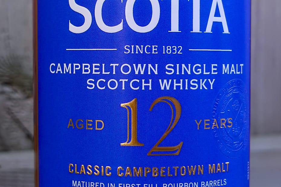 Glen Scotia 12 year old label