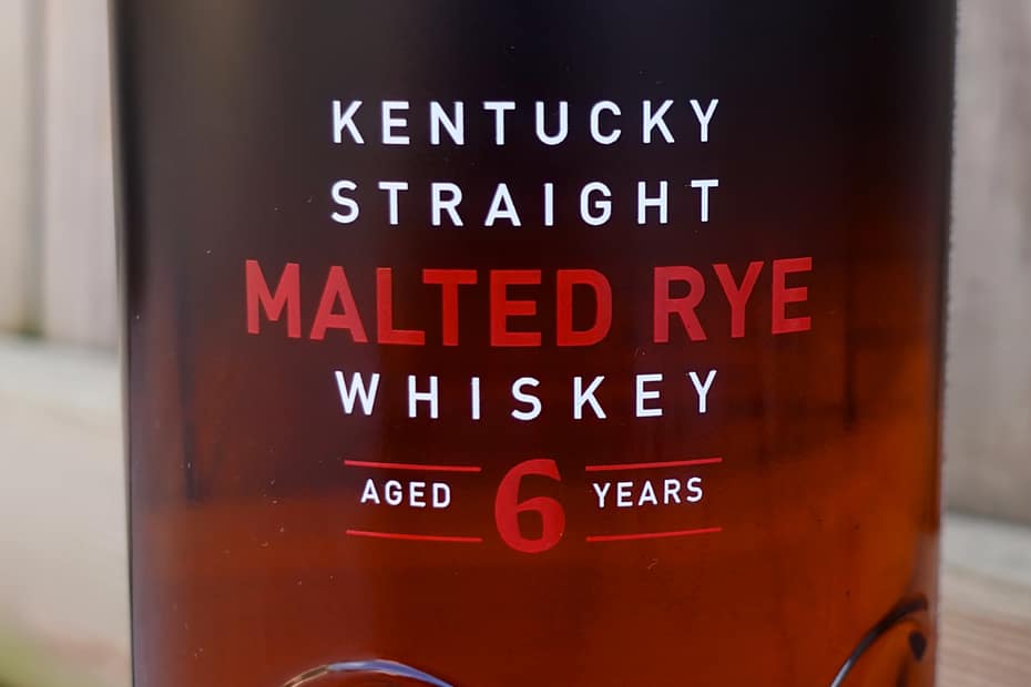 New Riff 100% Malted Rye 6 years label