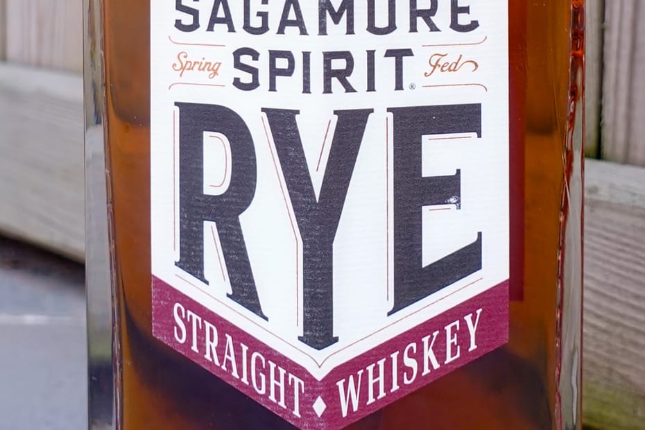 Sagamore Spirit Straight Rye Whiskey Bottle Label