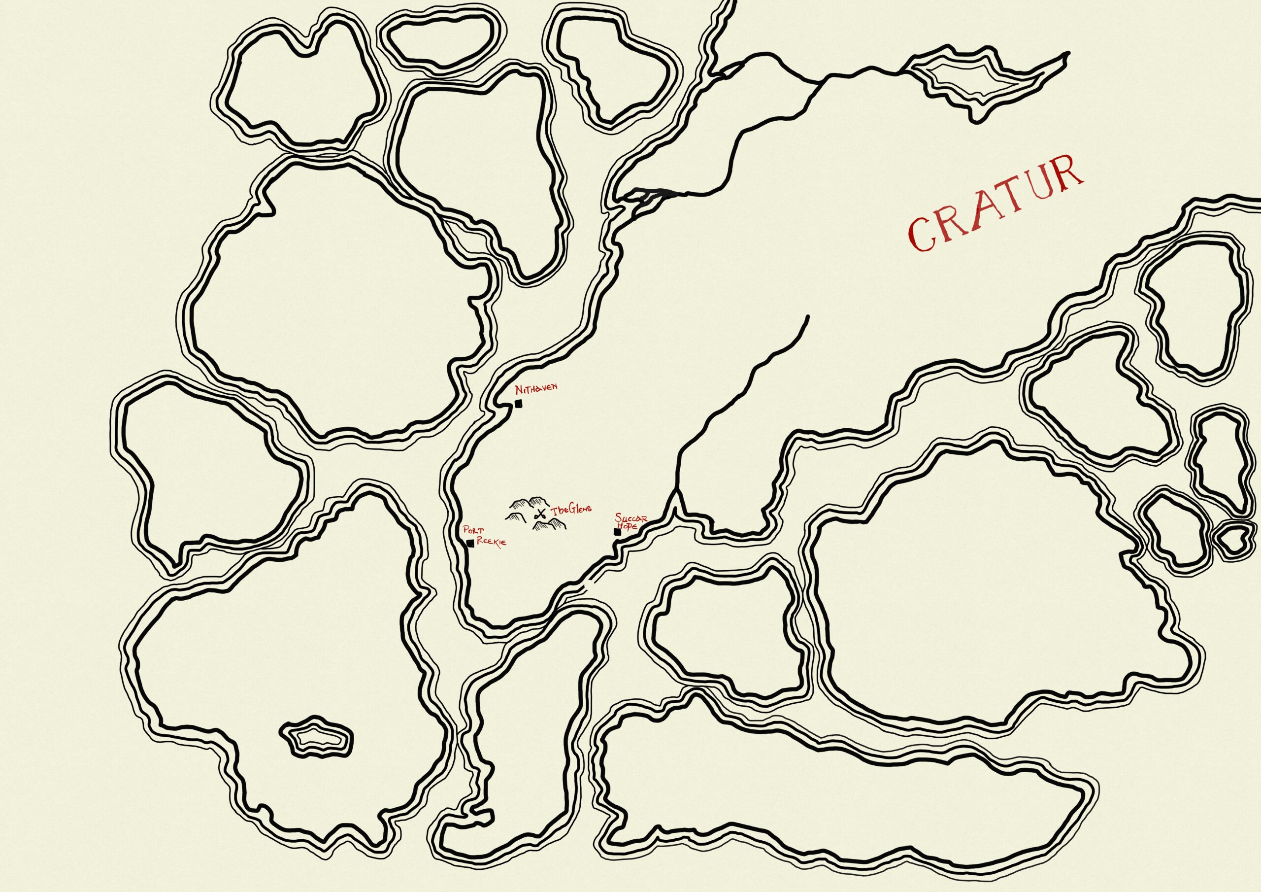 Map from the Road to Dram journey Updated 07/01/2024